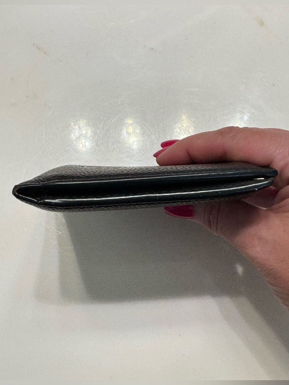 Coach Men’s Black Pebble Leather Billfold Wallet - Picture 12 of 13